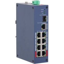 CHS4110-8ET-110 - switch przemysłowy PoE 8-port + 1 RJ45 + 1 SFP