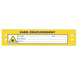 Oznacznik kablowy "Kabel światłowodowy"
