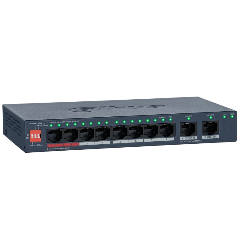 CS4010-8ET2GT-110 - switch PoE 8-port + 2 RJ45
