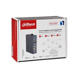 CHS4212-8GT-110 - switch przemysłowy, gigabitowy PoE 8-port + 2 RJ45 + 2 SFP
