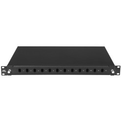 SBF12SCSXWR/B / SBF12SCSXWR/W / SBF12SCSX/B / SBF12SCSX/W - przełącznica światłowodowa 19" 1U 12xSC simplex