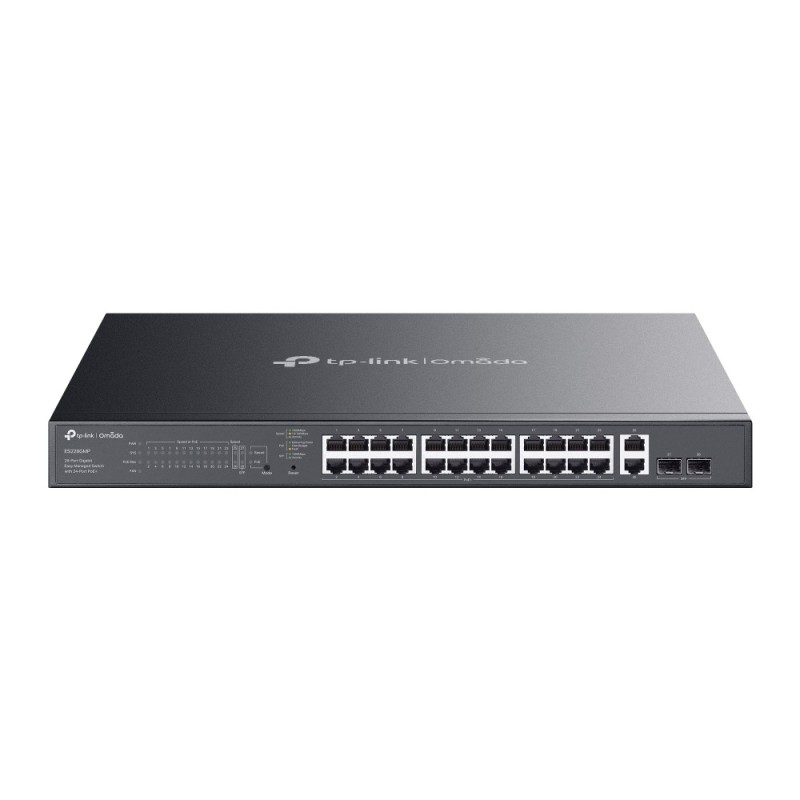 ES228GMP - switch gigabitowy PoE 24-port + 2 RJ45 + 2 SFP