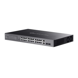 ES228GMP - switch gigabitowy PoE 24-port + 2 RJ45 + 2 SFP