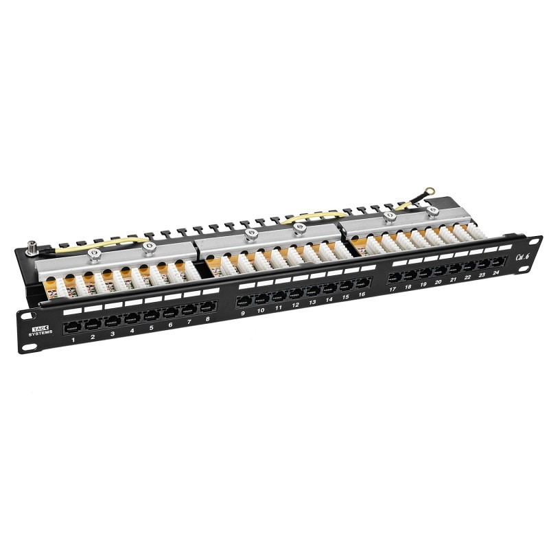 PP24H-1U-UTP6 - patch panel 19" - 24-porty UTP 6