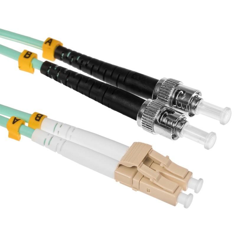Patchcord światłowodowy LC-ST MM OM3 duplex