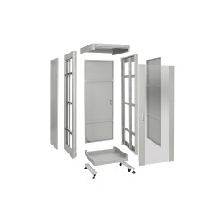 SQ6624/B / SQ6624/W - szafa Rack 19'' szybkiego montażu - 600x600x24U