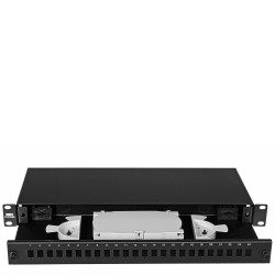SBF24SCSXWR/B / SBF24SCSXWR/W / SBF24SCSX/B / SBF24SCSX/W - Przełącznica światłowodowa 19" 1U 24xSC simplex