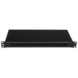 SBF24SCSXWR/B / SBF24SCSXWR/W / SBF24SCSX/B / SBF24SCSX/W - Przełącznica światłowodowa 19" 1U 24xSC simplex