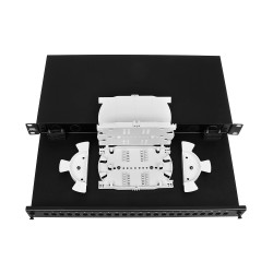 SBF24SCSXWR/B / SBF24SCSXWR/W / SBF24SCSX/B / SBF24SCSX/W - Przełącznica światłowodowa 19" 1U 24xSC simplex