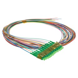 Pigtail światłowodowy LC/APC SM G657A2 - 2m (12-pack)