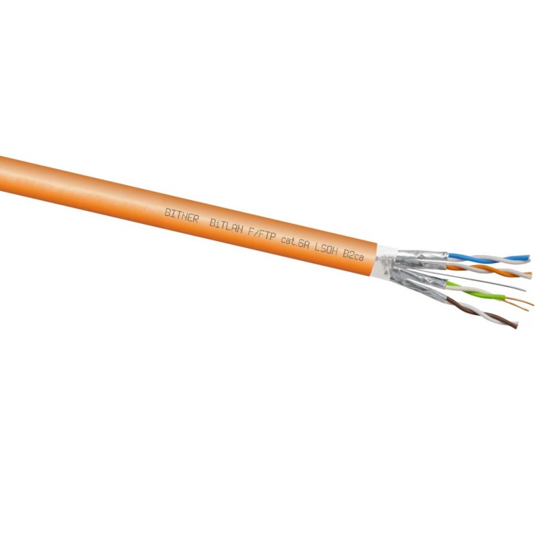 Kabel LAN F/FTP kat.6a Bitner BiTLAN TI0118 LSOH B2ca