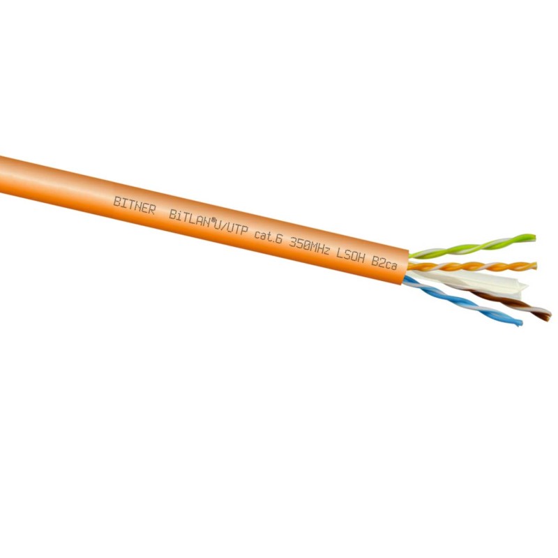 Kabel LAN U/UTP kat.6 Bitner BiTLAN TI0119 LSOH B2ca