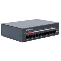 DS-XS10-P - switch PoE 8-port + 2 RJ45