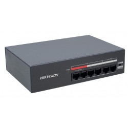 DS-XS06-P - switch PoE 4-port + 2 RJ45