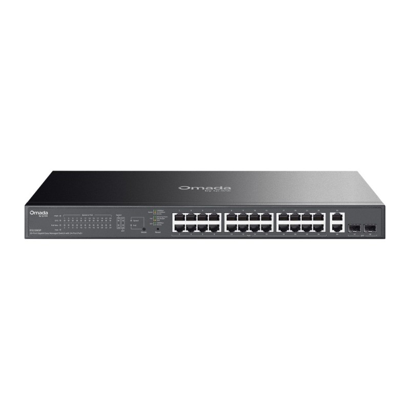 ES228GP - switch gigabitowy PoE 24-port + 2 RJ45 + 2 SFP