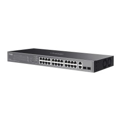 ES228GP - switch gigabitowy PoE 24-port + 2 RJ45 + 2 SFP