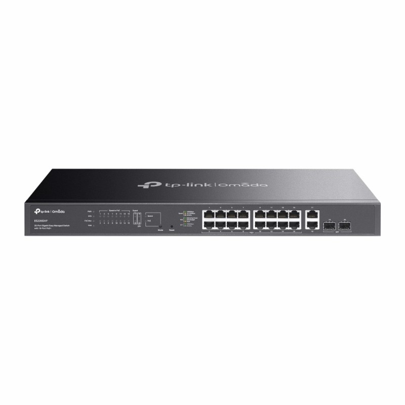 ES220GMP - switch gigabitowy PoE 16-port + 2 RJ45 + 2 SFP