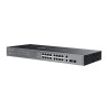 ES220GMP - switch gigabitowy PoE 16-port + 2 RJ45 + 2 SFP