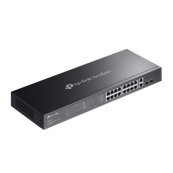 ES220GMP - switch gigabitowy PoE 16-port + 2 RJ45 + 2 SFP