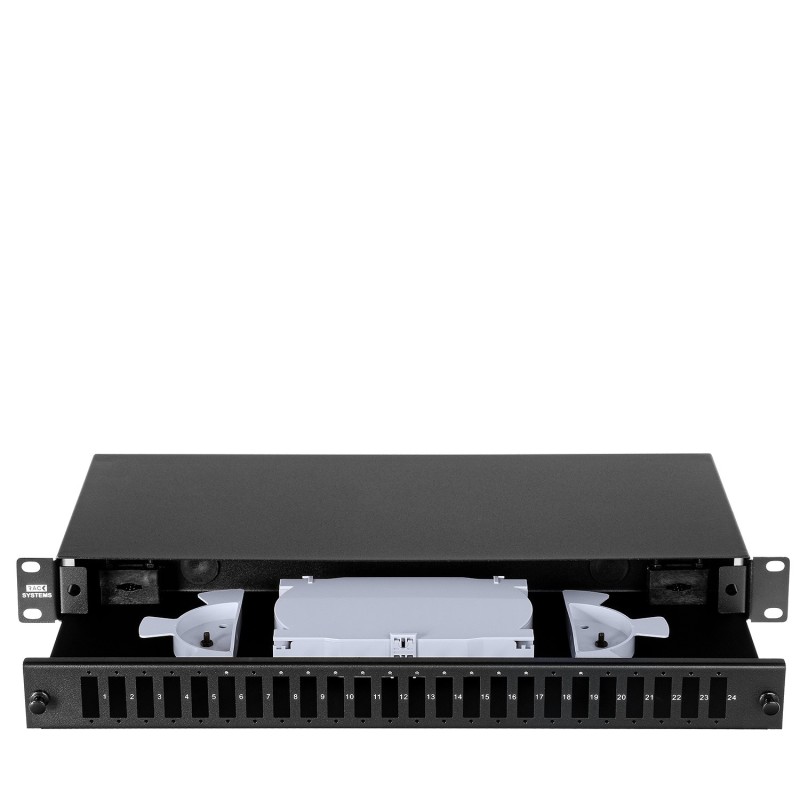 SBF24SCDXWR/B / SBF24SCDXWR/W / SBF24SCDX/B / SBF24SCDX/W - przełącznica światłowodowa 19" 1U 24x&nbspSC duplex