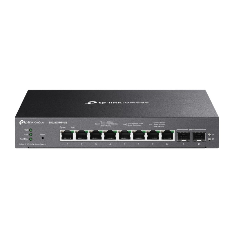 SG2210XMP-M2 - switch multigigabitowy PoE 8-port + 2 SFP+
